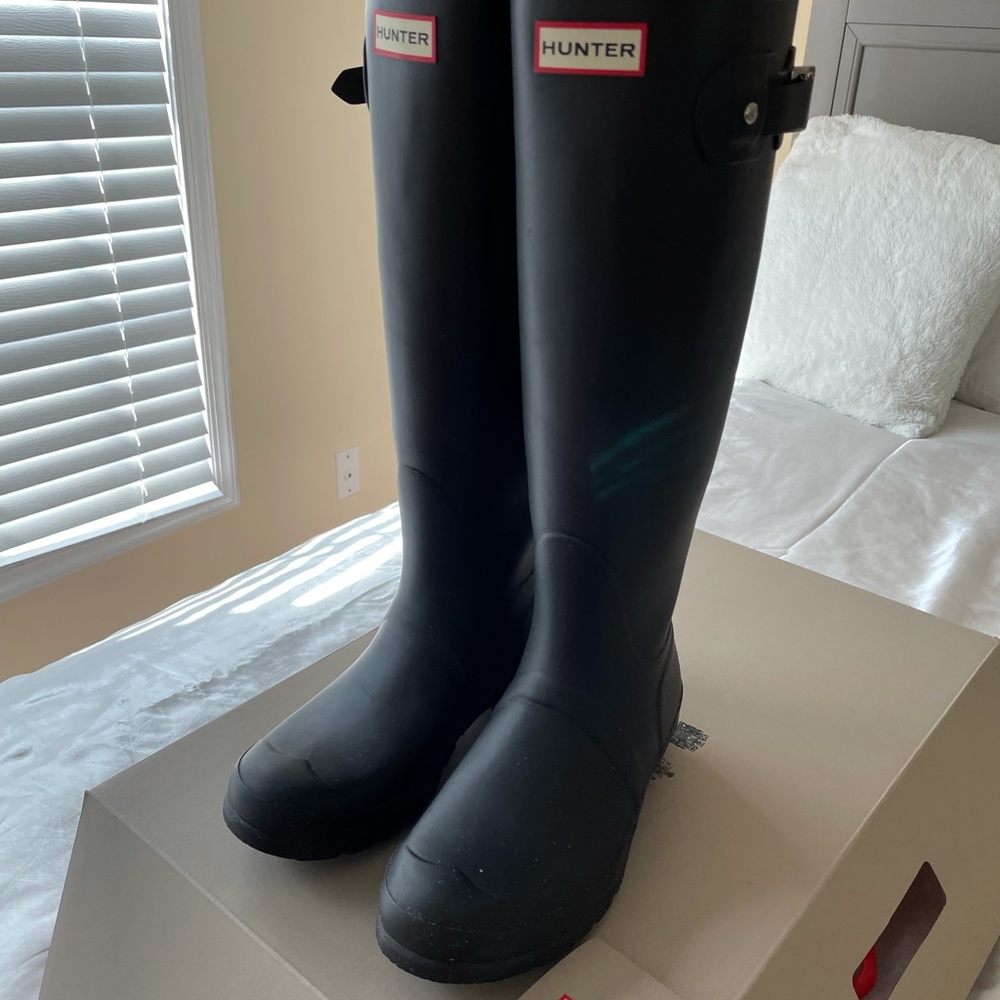 NEW TALL BLACK HUNTER BOOTS